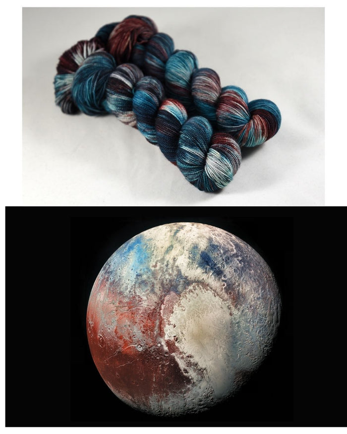 Destination Yarn fingering weight yarn Pluto