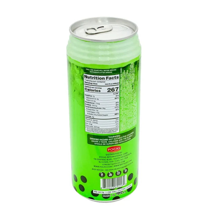 Wholesale Pocas Honeydew Bubble Tea Irresistible flavor with Tapioca Pearls at Mexmax INC