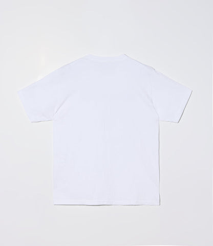 Printed Cross Crew Neck T-Shirt - White - Gone
