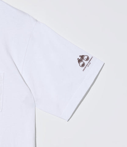 Printed Cross Crew Neck T-Shirt - White - Gone