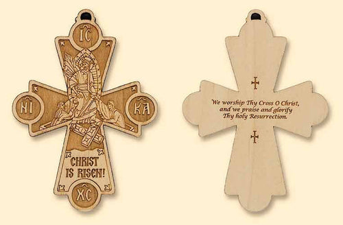 Resurrection Laser-engraved Cross