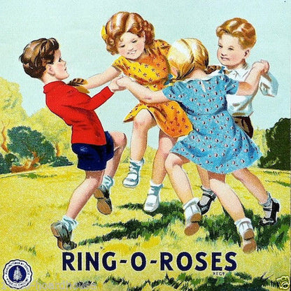RING-O-ROSES Textile Clothing Label 1930s