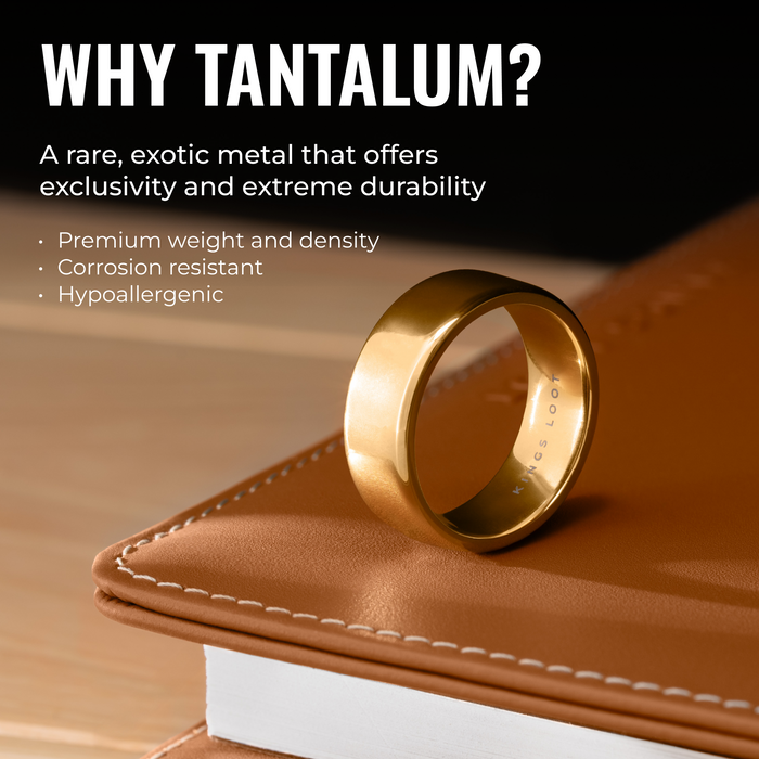 24k Gold | Tantalum | 8mm