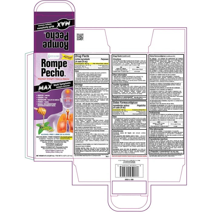 Rompe Pecho MAX Multi Symptoms (Purple) - 8 oz