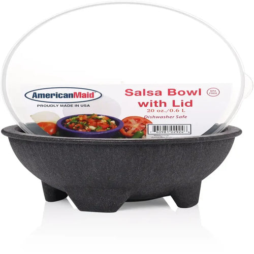 Wholesale Plastic Salsa Bowl with Lid Ideal for Restaurants and Catering Keep Salsas Fresh Mexmax INC