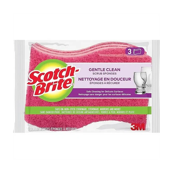 Scotch-Brite Gentle Clean Scrub Sponge - 3 pk