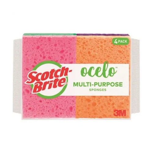 Scotch-Brite Ocelo Multi-Purpose Sponge - 4 pk