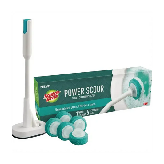 Scotch-Brite Power Scour Toilet Cleaner ( 1 Wand, 5 Tablets) - Set