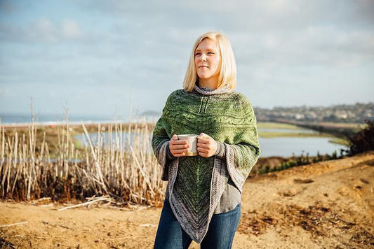 Destination Yarn Knitting Kit Sound Stone Poncho Kit
