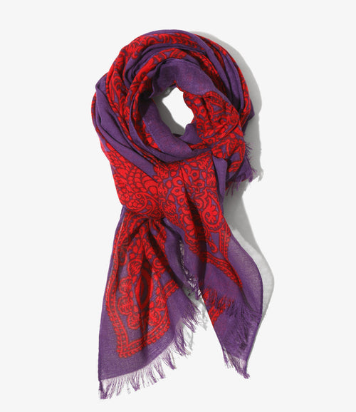 Stole - Purple - Cotton Gauze