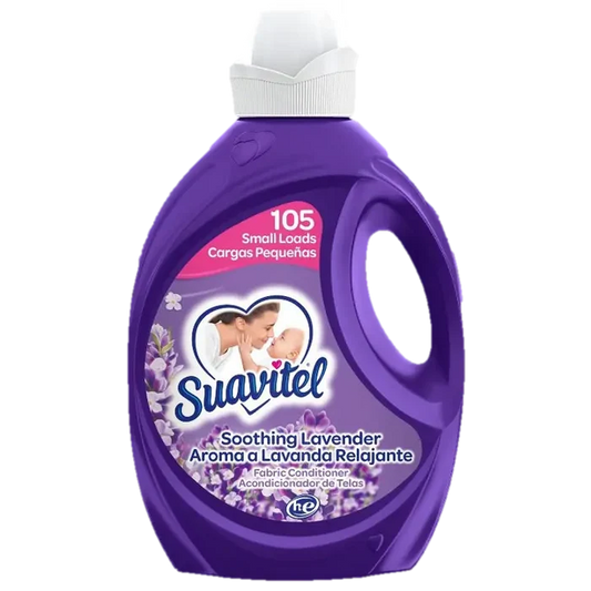 Suavitel Liquid Soothing Lavender (Purple) HE 105 Small Loads - 105 oz