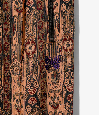 Track Pant - Orange - Poly Jacquard