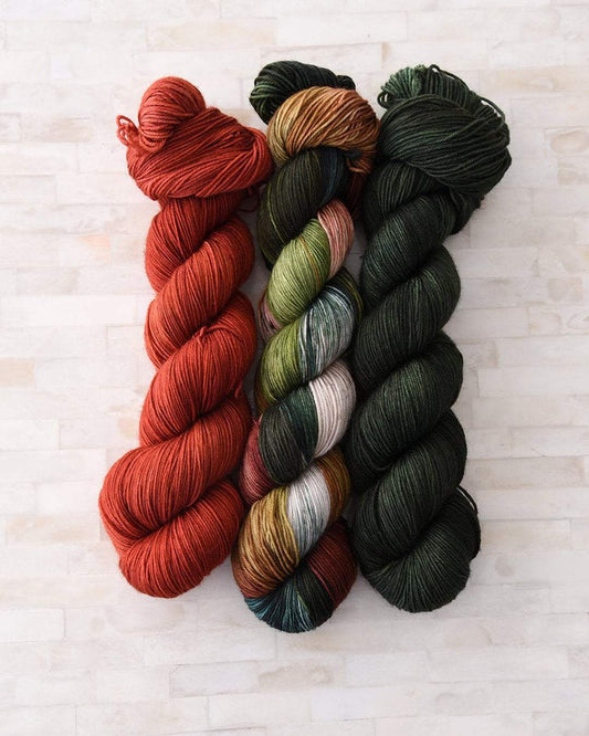 Destination Yarn fingering weight yarn Tuscan Set - dyed to order