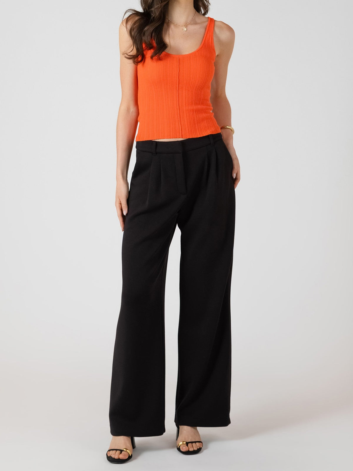 ROOM 34 Wide Leg Knit Trouser