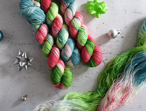 Destination Yarn fingering weight yarn Whoville