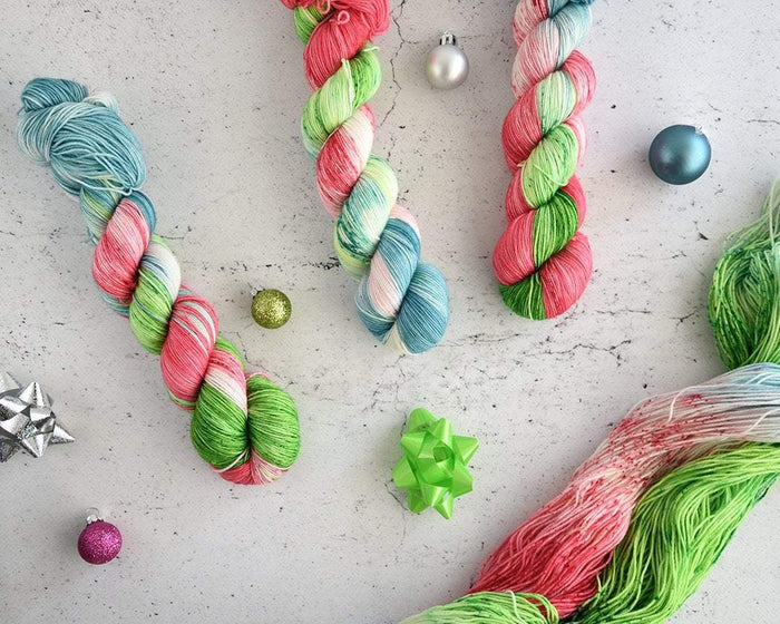 Destination Yarn fingering weight yarn Whoville