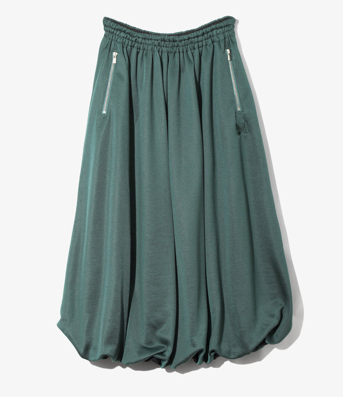 Women's Balloon Track Skirt - Dk.Green - Bright Jersey