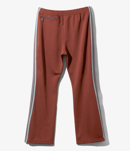 Women's Boot-Cut Track Pant - Rust - Poly Smooth