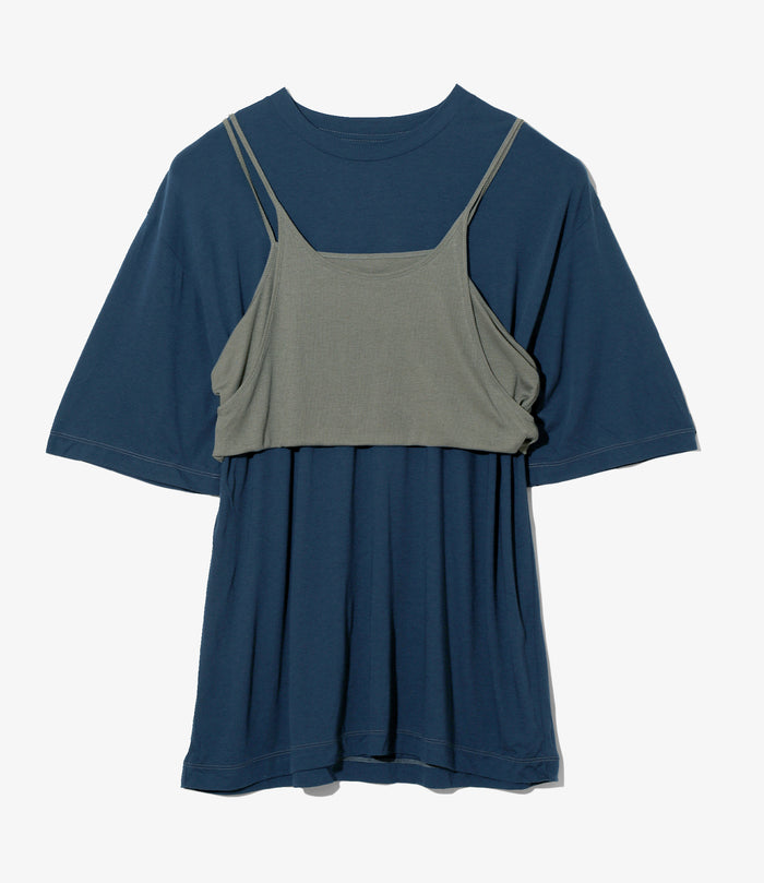 Women's Camisole Top & Loose-fitting Tee - Navy - Unit Tops