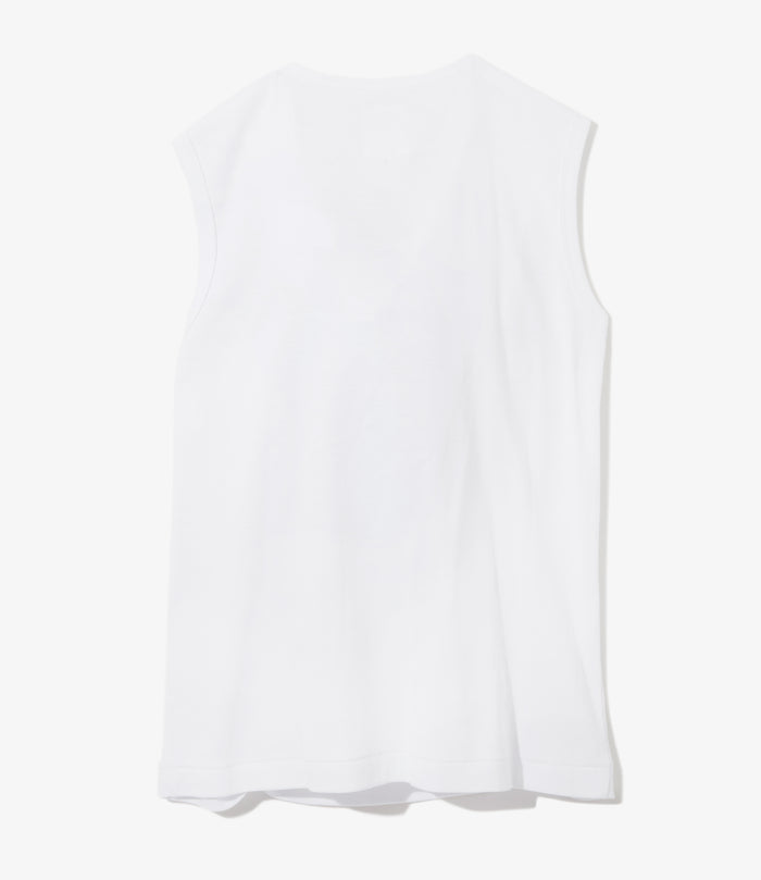 Women's One Knot Sleeveless Top - White