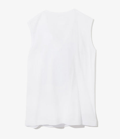 Women's One Knot Sleeveless Top - White