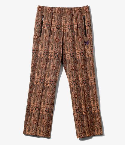 Women's Track Pant - Orange - Poly Jacquard