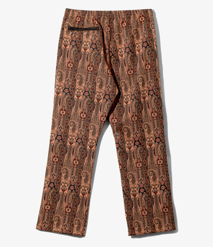 Women's Track Pant - Orange - Poly Jacquard